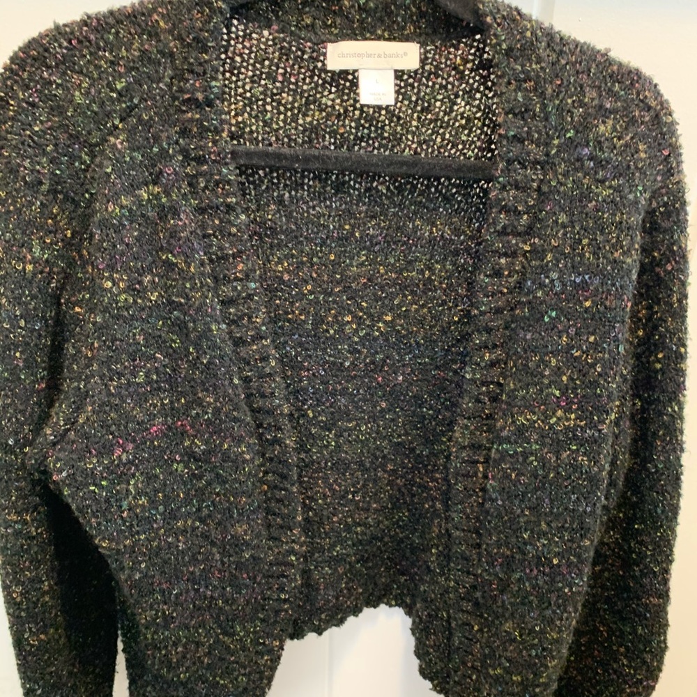 Christopher &. Banks multi color cardigan